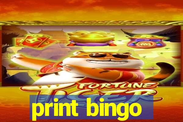 print bingo